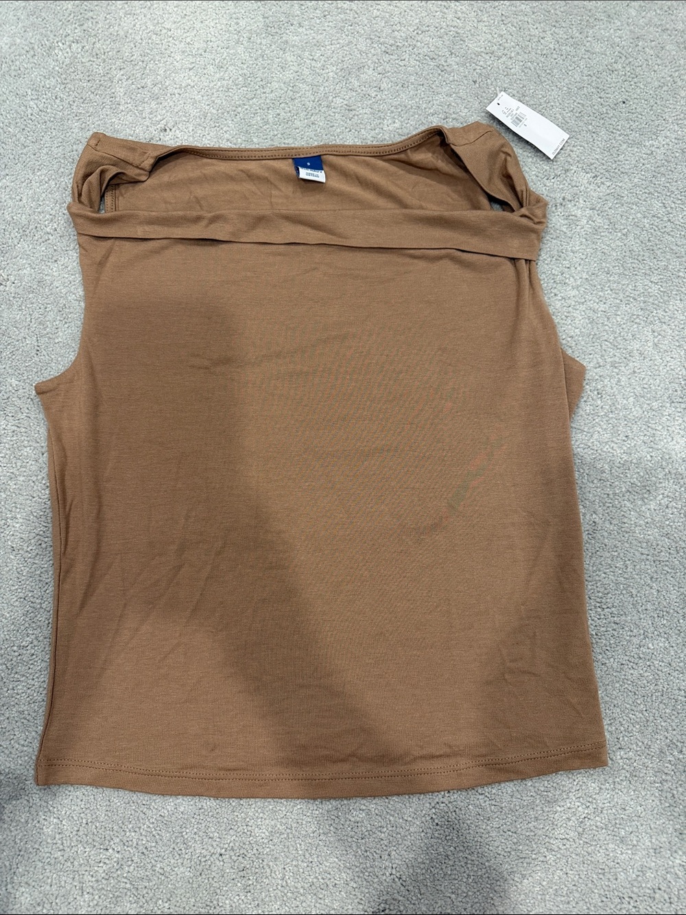 Old Navy Brown Off-Shoulder Tank Top